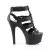 Pleaser ASPIRE-658 Sandali con Plateau Similpelle Nero