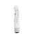 Pleaser BEJEWELED-1020-7 Stivaletti con Plateau Ologramma Strass Bianco