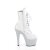 Pleaser BEJEWELED-1020-7 Stivaletti con Plateau Ologramma Strass Bianco