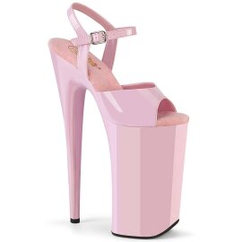 Pleaser BEYOND-009 Sandali con Plateau Vernice Rosa Chiaro