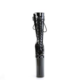 Pleaser BEYOND-1050 Stivaletti con Plateau Vernice Nero