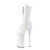 Pleaser BEYOND-1050 Stivaletti con Plateau Vernice Bianco