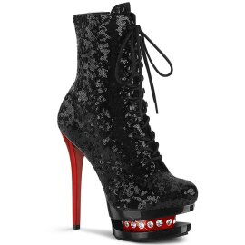 Pleaser BLONDIE-R-1020 Stivaletti con Plateau Paillettes...