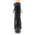 Pleaser BLONDIE-R-1020 Stivaletti con Plateau Paillettes Nero Rosso