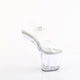 Pleaser CRAZE-808 Sandali con Plateau Trasparente