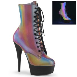 Pleaser DELIGHT-1020REFL Stivaletti con Plateau Riflesso...
