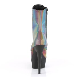 Pleaser DELIGHT-1020REFL Stivaletti con Plateau Riflesso Multicolore