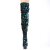 Pleaser DELIGHT-3004 Stivali Sopra Il Ginocchio Con Plateau Paillettes Verde
