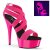 Pleaser DELIGHT-669UV Sandali con Plateau Neon Rosa