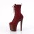 Pleaser ENCHANT-1040 Stivali con Plateau Camoscio Sintetico Rosso