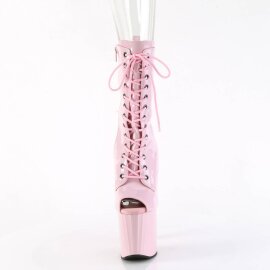 Pleaser ENCHANT-1041Stivali con Plateau Vernice Rosa Chiaro