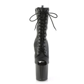 Pleaser ENCHANT-1041Stivali con Plateau Similpelle Nero