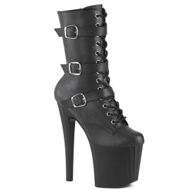 Pleaser ENCHANT-1043Stivali con Plateau Similpelle Nero