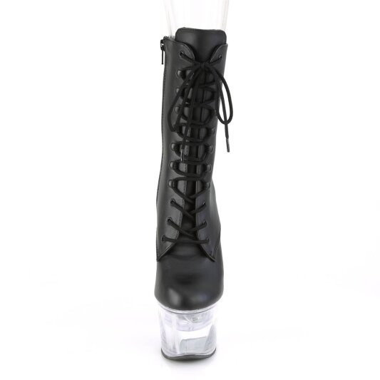 Pleaser FLASHDANCE-1020-7 Stivaletti con Plateau Similpelle Nero Multicolore