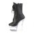 Pleaser FLASHDANCE-1020-7 Stivaletti con Plateau Similpelle Nero Multicolore
