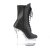 Pleaser FLASHDANCE-1020-7 Stivaletti con Plateau Similpelle Nero Multicolore