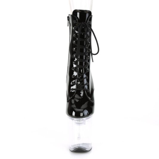 Pleaser FLASHDANCE-1020-8 Stivaletti con Plateau Vernice Nero Multicolore
