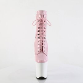 Pleaser FLAMINGO-1020 Stivaletti con Plateau Vernice Rosa...