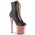 Pleaser FLAMINGO-1020 Stivaletti con Plateau Similpelle Cromato Dorato Rosa Nero