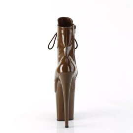 Pleaser FLAMINGO-1020 Stivaletti con Plateau Vernice Moka