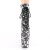 Pleaser FLAMINGO-1020DP Stivaletti con Plateau Nero Bianco
