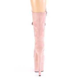 Pleaser FLAMINGO-1050FS Stivaletti con Plateau Scamosciato Blush