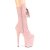 Pleaser FLAMINGO-1050FS Stivaletti con Plateau Scamosciato Blush