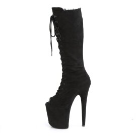 Pleaser FLAMINGO-2051FS Stivaletti con Plateau Camoscio Sintetico Nero