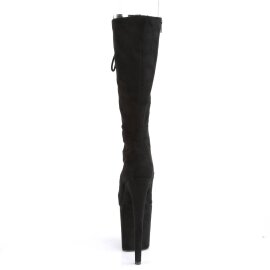Pleaser FLAMINGO-2051FS Stivaletti con Plateau Camoscio Sintetico Nero