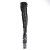 Pleaser FLAMINGO-3027 Stivali Sopra Il Ginocchio Con Plateau Camoscio sintetico Nero
