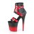 Pleaser FLAMINGO-800-15 Stivaletti con Plateau Similpelle Rosso Nero