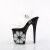Pleaser FLAMINGO-808NLHS Sandali con Plateau Trasparente Nero