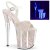 Pleaser FLAMINGO-810UVG Sandali con Plateau Glitter Neon Rosa Chiaro
