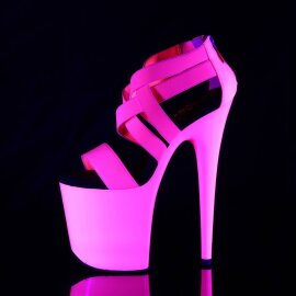 Pleaser FLAMINGO-869UV Sandali con Plateau Neon Rosa