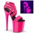 Pleaser FLAMINGO-869UV Sandali con Plateau Neon Rosa