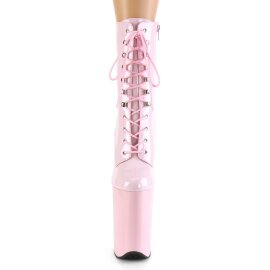 Pleaser INFINITY-1020 Stivaletti con Plateau Vernice Rosa...