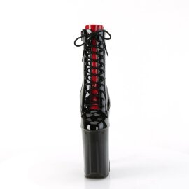 Pleaser INFINITY-1020FH Stivaletti con Plateau Vernice Nero