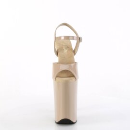 Pleaser INFINITY-909 Sandali con Plateau Vernice Beige