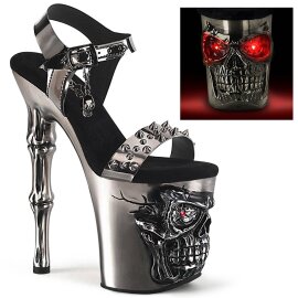 Pleaser RAPTURE-812-LT Sandali con Plateau Pelle Nero...