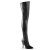 Pleaser SEDUCE-3000 Stivali Sopra Il Ginocchio Similpelle Nero