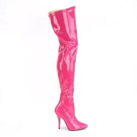 Pleaser SEDUCE-3000 Stivali Sopra Il Ginocchio Vernice Rosa