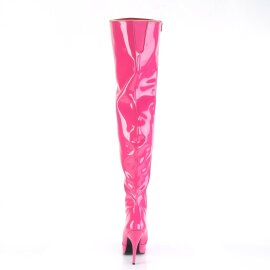 Pleaser SEDUCE-3010 Stivali Sopra Il Ginocchio Vernice Rosa