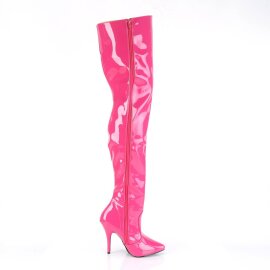 Pleaser SEDUCE-3010 Stivali Sopra Il Ginocchio Vernice Rosa