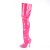 Pleaser SEDUCE-3010 Stivali Sopra Il Ginocchio Vernice Rosa