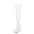 Pleaser SEDUCE-3024 Stivali Sopra Il Ginocchio Vernice Bianco