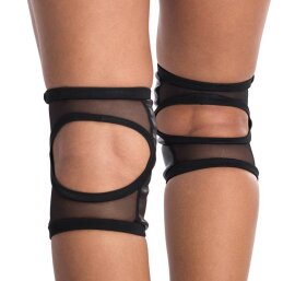 Poledancerk Ginocchiere Nero con Tasche per Imbottitura Extra S
