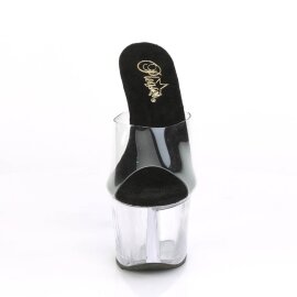 Pleaser SKY-301 Mules con Plateau Trasparente
