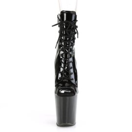 Pleaser XTREME-1021 Stivaletti con Plateau Vernice Nero