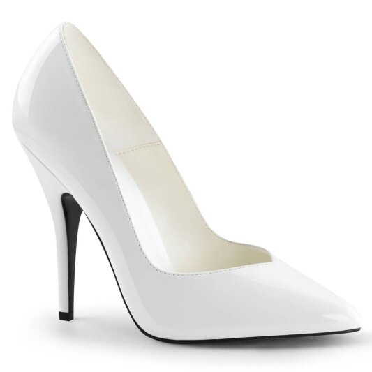 Pleaser SEDUCE-420V Décolleté Vernice Bianco EU-35 / US-5