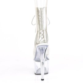 Pleaser ADORE-1016C-2 Stivaletti con Plateau Strass Trasparente EU-36 / US-6